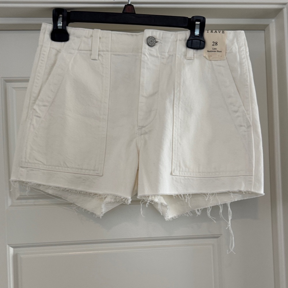 Stylish Women's White Denim Shorts